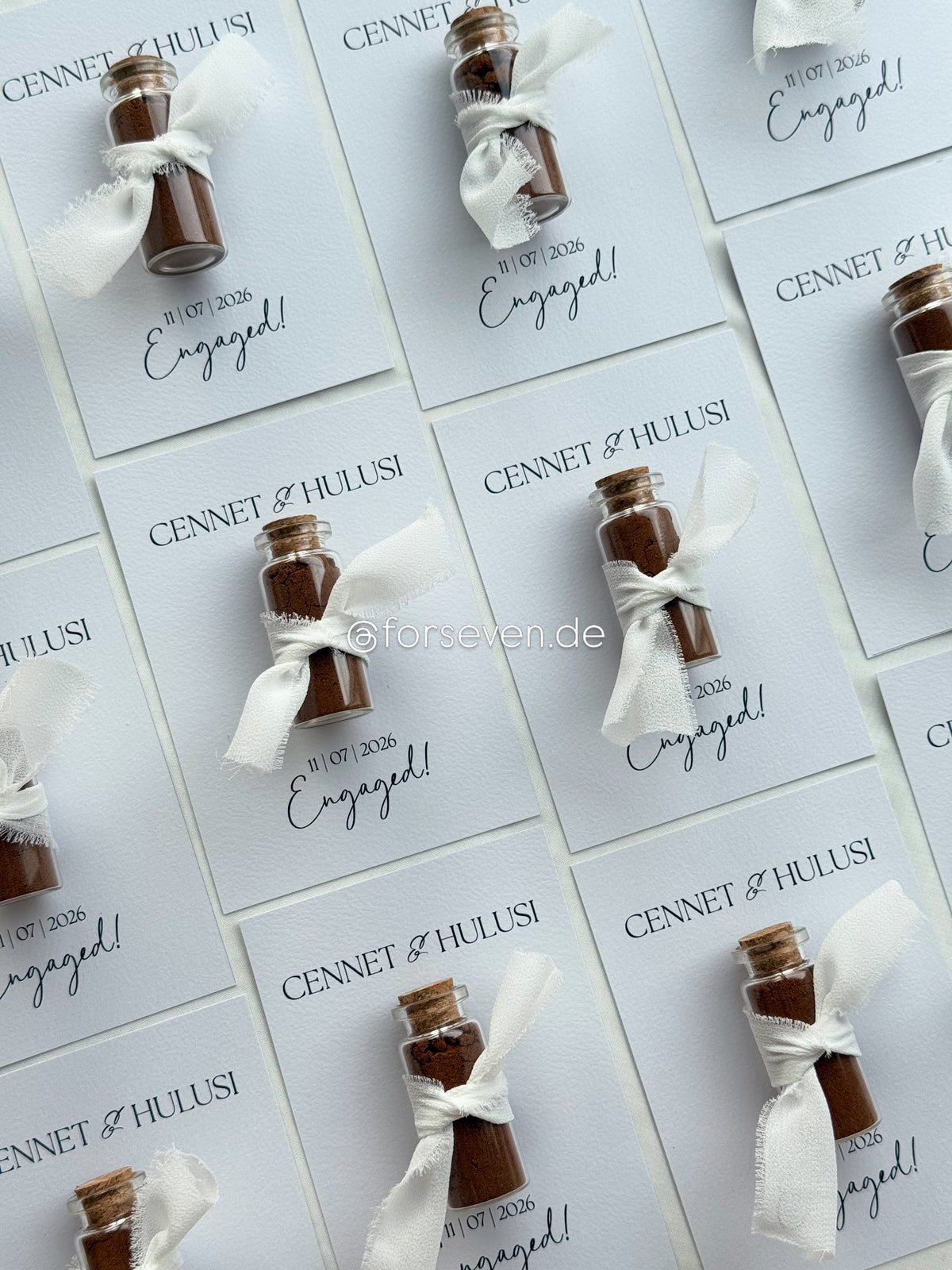 Kaffee-Gastgeschenk im Glas | Minimal mit Schleife