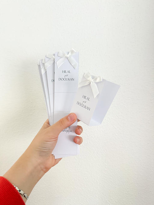 Banderole für Gastgeschenke