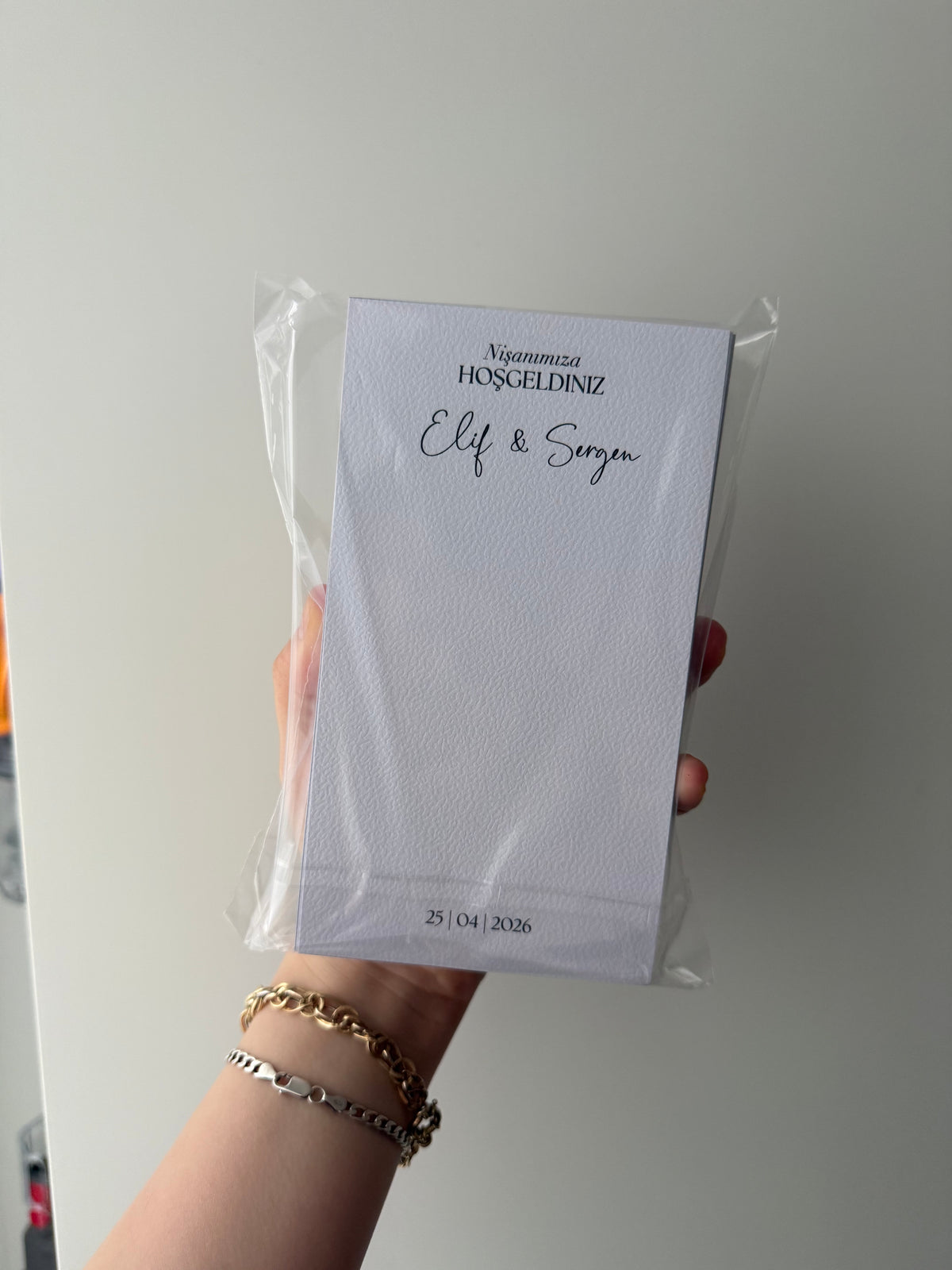 Personalisierte Gastgeschenkkarte