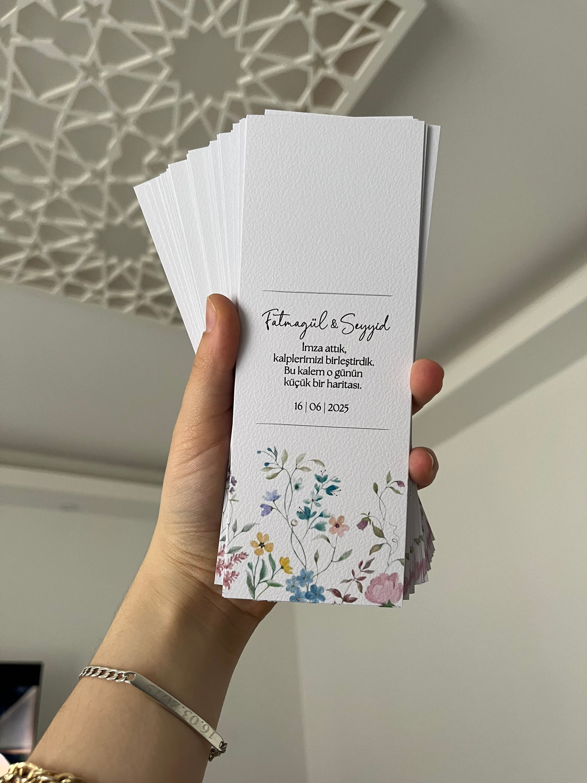 Personalisierte Stiftkarte | Blumenkollektion