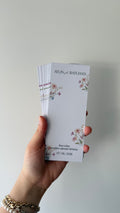 Personalisierte Gastgeschenkkarte | Blumenkollektion
